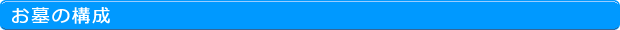 お墓の構成